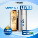 2 Perfumes Masculinos (100ml) - 212 MEN | 1 Million | (5 Anos Armazém do Perfume)
