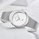 Relógio Feminino Navilady Inox Date À Prova D'água