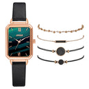 Relógio Feminino Luxury Gold + 4 Braceletes Grátis