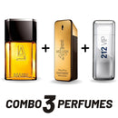 Combo Azzaro + 1 Million + 212 Vip Men - Frete Grátis - Envio Imediato - Brinde