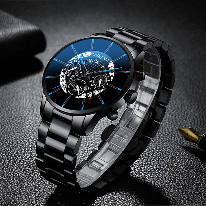 Carteira com Relógio Masculina Malala - 14