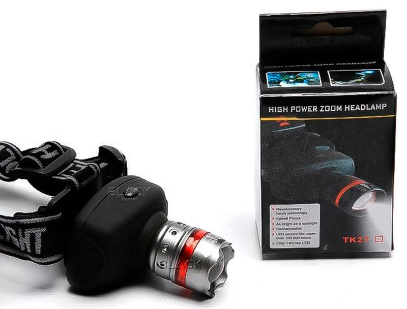 Lanterna de Cabeça Tática Led Zoom 1000w Pesca Camping Caça