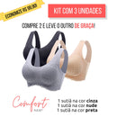 KIT 3 Unidades  Sutiã Comfort Plus 5D