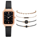 Relógio Feminino Luxury Gold + 4 Braceletes Grátis
