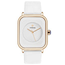 Relógio Feminino Luxury Infinite À Prova D'água Pulseira em Couro Sintético Quartz